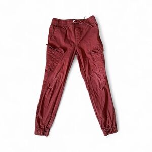 Ring of Fire Burgundy Cargo Joggers for Kids